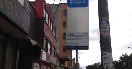 PARADERO SITP AVENIDA CALLE 13  094C07 BOGOTÁ